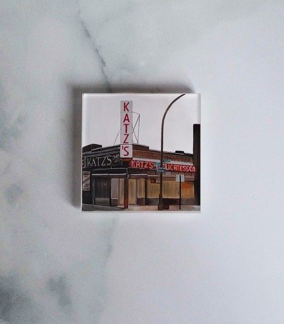 NYC ICONIC Katz's Deli Acrylic Coaster - ArtByLJS