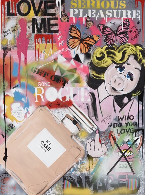 mixed media art print